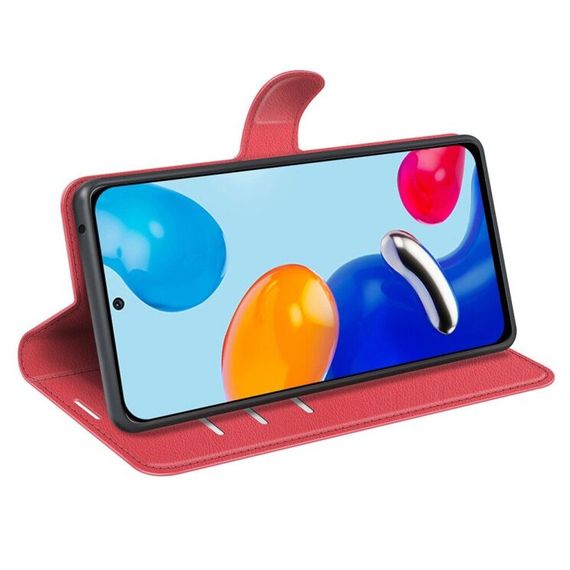 Чохол книжка з кишенями для карт на Xiaomi Redmi Note 11 4G / 11s / Note 12s колір Червоний | Зображення 2