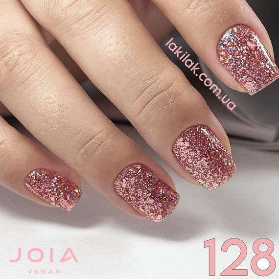 Гель-лак JOIA vegan Starlight 128 чаруючий рожевий з блистками, 6 мл