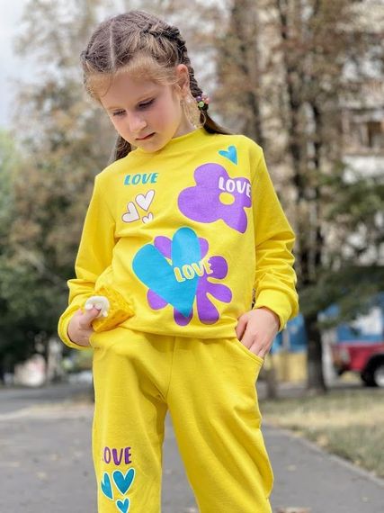 Костюм для дівчинки Носи своє 122 Жовтий (p-11433-124015) | Зображення 2