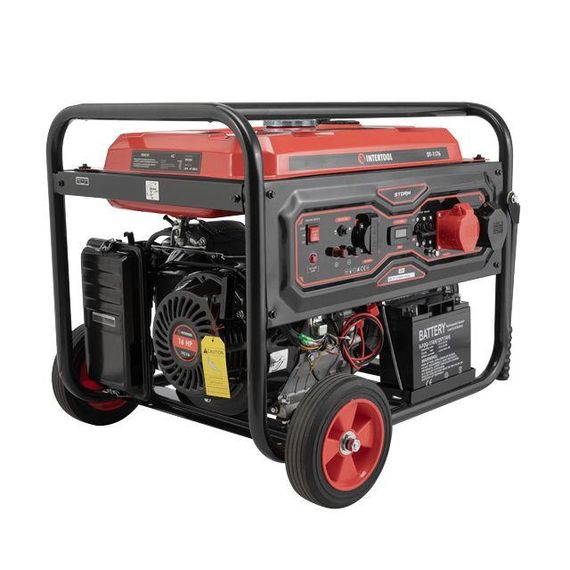Генератор бензиновий 7/7,5 кВт, електро+ручний старт, STORM INTERTOOL DT-1176 | Зображення 3