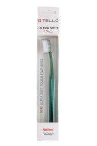Зубна щітка Tello 6240 Ultra Soft White, d 0.10 mm, зелена