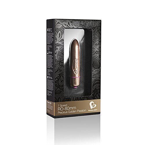 Віброкуля Rocks Off Coloured 7 Speed RO-80mm Precious Golden Passion Sex Aura | Зображення 1