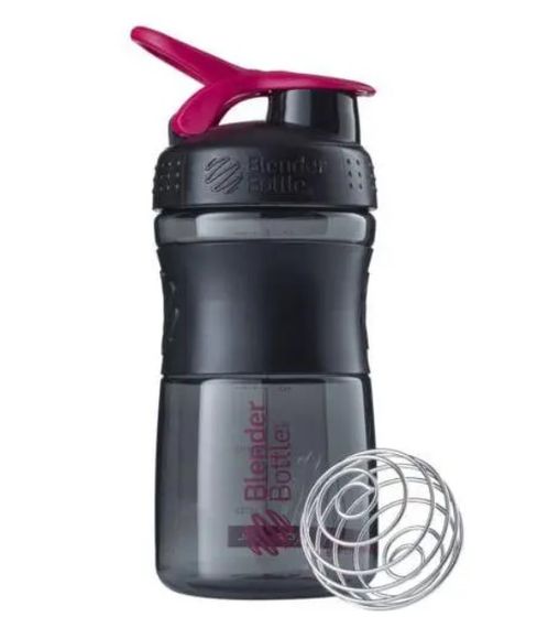 Шейкер спортивний BlenderBottle SportMixer Flip 20oz/590 мл Black/Pink (SM 20oz Black/Pink)
