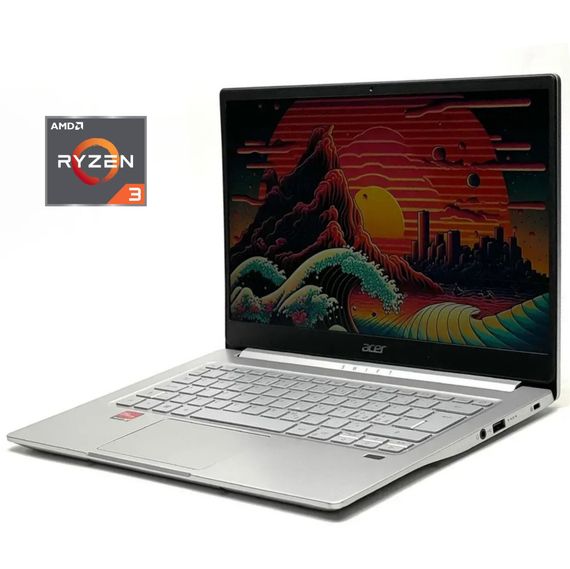 Ультрабук Acer Swift 3 SF314-42 / 14" (1920x1080) IPS / AMD Ryzen 3 4300U (4 ядра по 2.7 - 3.7 GHz) / 8 GB DDR4 / 256 GB SSD / AMD Radeon RX Vega 5 Graphics / WebCam / Win 11 б/у