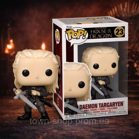 Игровая фигурка Funko POP! серии Дом Дракона S4 - Деймон Таргариен с мечем | Зображення 2