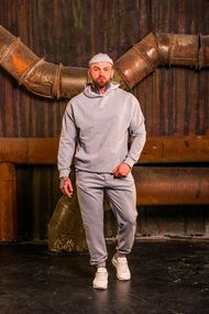 Костюм оверсайз весна серый S L