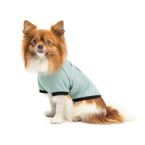 Футболка Pet Fashion Oscar для собак хлопок трикотаж рибана голубая S | Зображення 2