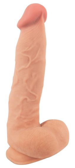 Фалоімітатор - Nature Skin Dildo With Movable Skin, 25 см Sex Aura | Зображення 1
