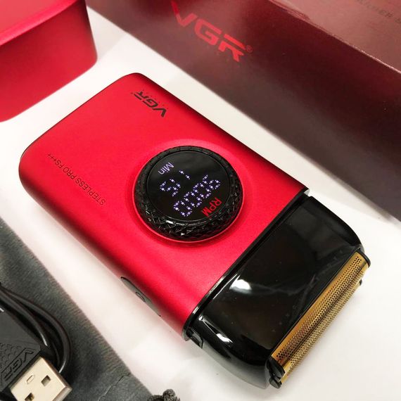 Акумуляторна машинка для стрижки, Компактна електробритва чоловіча, Вологостійка електрична бритва FH-37 | Зображення 1