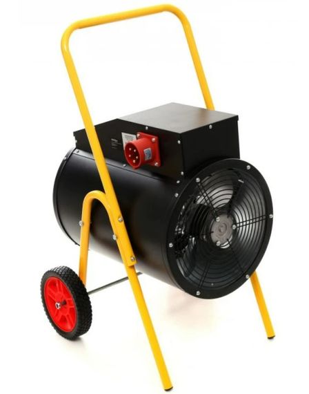 Теплова електрична гармата Kraft Dele 15 кВт, площа обігріву 250 кв.м., підлоговий, чорний (KD11726) | Зображення 5