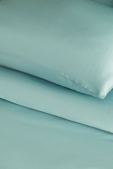 Комплект постільної білизни Issimo Simply Satin 200х220 см Mint Blue | Зображення 3