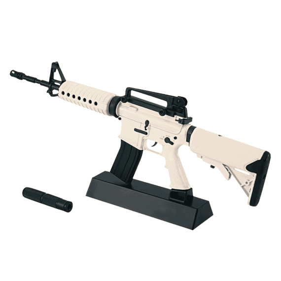 Сувенірна металева модель гвинтівки Colt AR-18 в масштабі 1:3, мініатюрна копія з рухомим затвором та знімним магазином