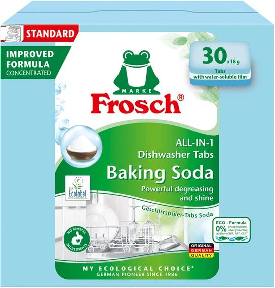 Таблетки для мытья посуды в посудомоечных машинах Frosch 4009175965059 30 шт