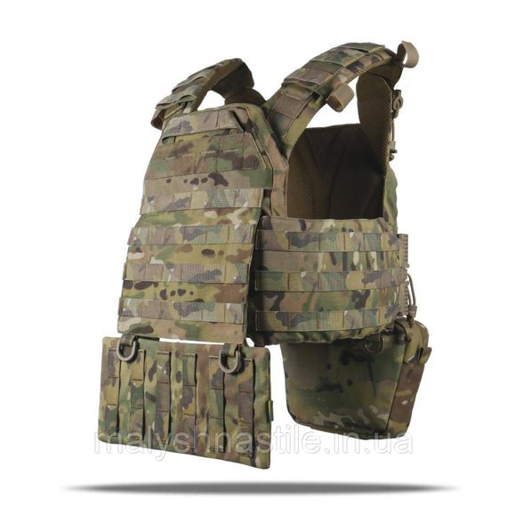 Комплект №4: Плитоноска Kiborg GU gen.2 + 2 підсумки з балістичним захистом 1 класу Multicam | Зображення 3