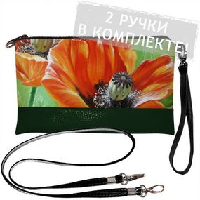 Клатч через плече 25x15 см (KL_GL_UKR013_TZE)