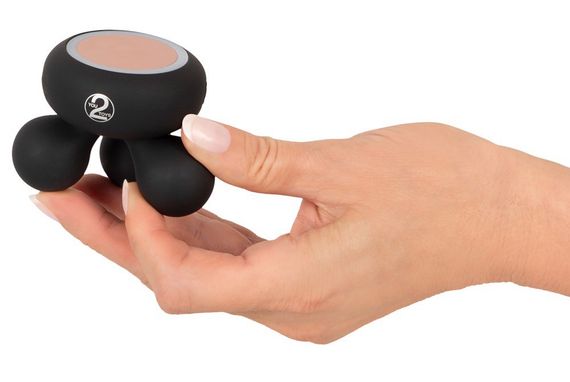 Міні-масажер з функцією підігріву, універсальний CUPA Warming Mini Massager чорний Sex Aura | Зображення 4