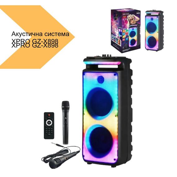Акустична система XPRO GZ-X898 8х2 30W чорний (41192-GZ-X898_4898) | Зображення 1