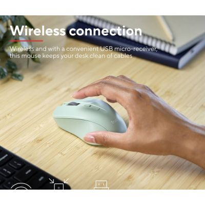 Мышка Trust Mydo Silent Wireless Green (25042) | Зображення 5