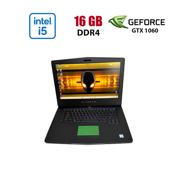 Игровой ноутбук Б-класс Dell Alienware 15 R3 / 15.6" (1920x1080) IPS / Intel Core i5-6300HQ (4 ядра по 2.3 - 3.2 GHz) / 16 GB DDR4 / 256 GB SSD M.2 + 1000 GB HDD / nVidia GeForce GTX 1060, 6 GB GDDR5, 192-bit / WebCam б/у