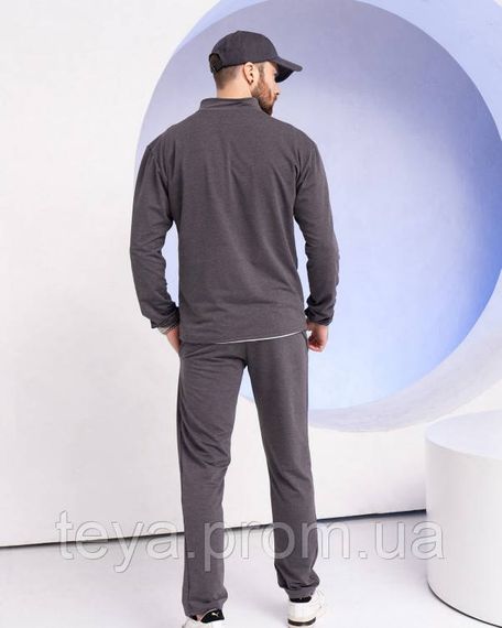 Спортивний костюм колір темно-сірий розмір XXL FI_009529 | Зображення 2