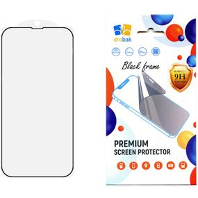 Стекло защитное Drobak Apple iPhone 15 Pro Max (Black) (292907)