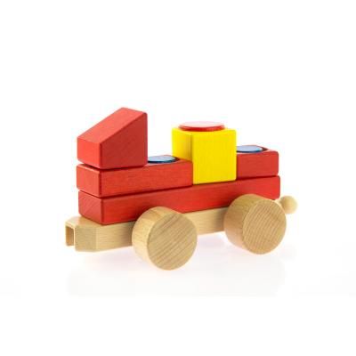 Конструктор Nic деревянный Паровозик (NIC2151) | Зображення 2