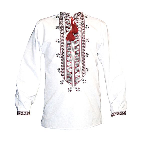 Рубашка Украинская вышиванка 567 цвет белый размер XL/XXL | Зображення 1
