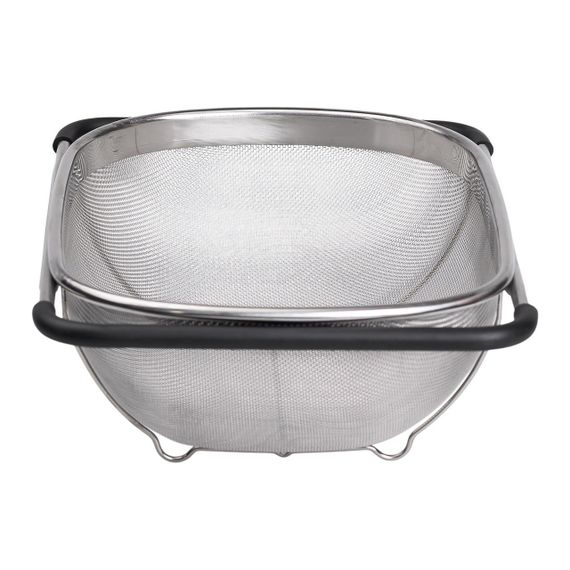 Друшляк сито на раковину для миття овочів та фруктів 36х25х10.5 см з нержавіючої сталі HP-19-18-L | Зображення 4