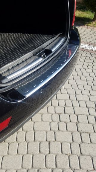 Накладки на задній бампер OmsaLine (нерж) Матова для Mercedes ML W164 | Зображення 5