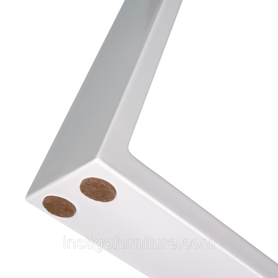 Комплект опор для столу з металу 566×325mm, H=730mm (профільна труба: 60x20mm) Білий | Зображення 5