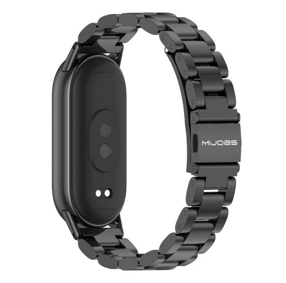 Металевий ремінець Mijobs для фітнес браслета Xiaomi Mi Smart Band 8 - Black | Зображення 3