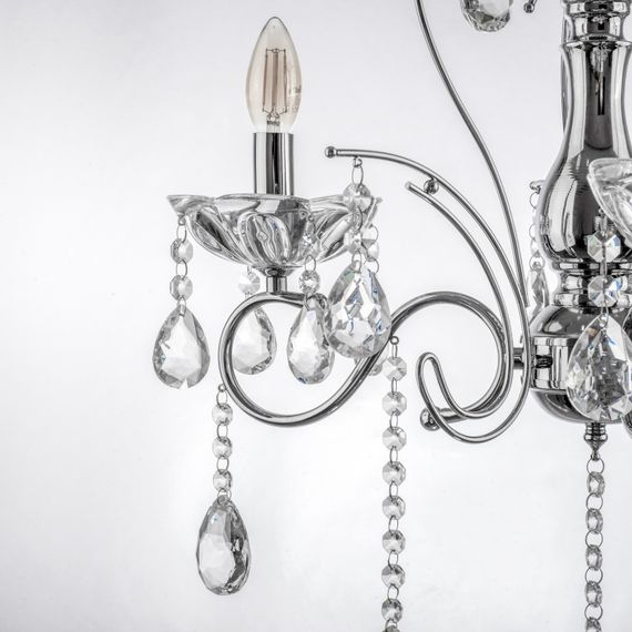 Люстра свеча подвесная хрустальная E14 40W (BCL-669S/3) | Зображення 4