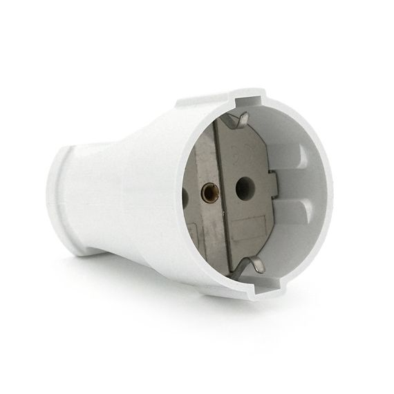 Штепсельный разъем с заземлением 16A 250V A102,White,Q15