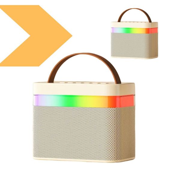 Портативна колонка K18 Bluetooth LED з 2 мікрофонами XPRO чорна, біла (46137-K18_315) | Зображення 1