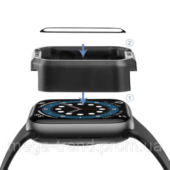 Захисне скло Soft Edge HOCO для iWatch 41mm Series 7 |A30| | Зображення 6