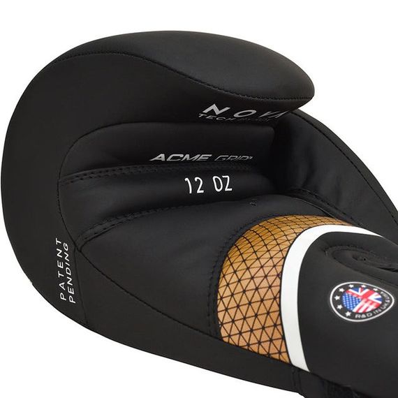 Боксерські рукавички  RDX AURA PLUS T-17 Black Golden 14 унцій (капа в комплекті) | Зображення 5