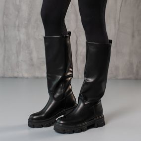 Сапоги женские Fashion Sirena 3801 40 размер 255 см Черный