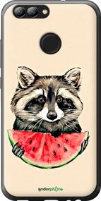 Чохол на Huawei Nova 2 Єнотик з кавуном "4605t-1021-2448"