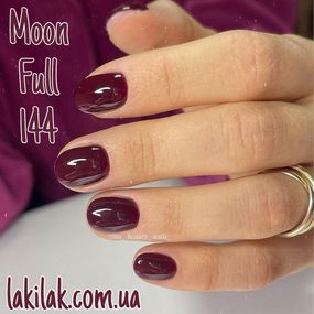 Гель-лак Moon Full №144 кармінний 8мл