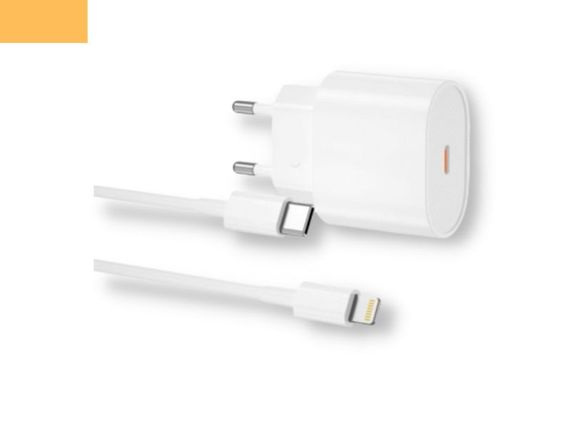Мережевий зарядний пристрій блок живлення для телефону та планшета XPRO L81B PD20W Type-C to Lightning білий (21694-01)