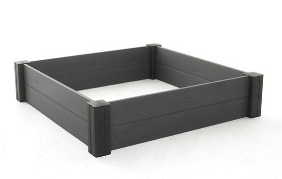 Грядка садовая квадратная Keter Vista Modular пластиковая для растений и овощей антрацит 17210619
