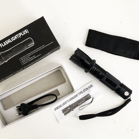 Світлодіодний ліхтарик з відлякувачем Police BL-1101 ЗУ 220В + чохол, ліхтар ручний тактичний | Зображення 5