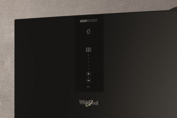 Холодильник Whirlpool з нижньою морозильною камерою W7X82OK,  231л, 104л, 2двері, А+, NF,  чорний (W7X82OK) | Зображення 3