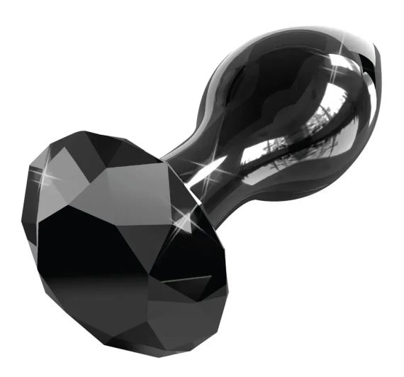 Скляна пробка ДІАМАНТ (чорна) sexstyle | Зображення 1