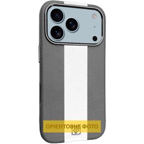 Шкіряний чохол Rally with MagSafe для Apple iPhone 17 Air (6.5") Grey / White
