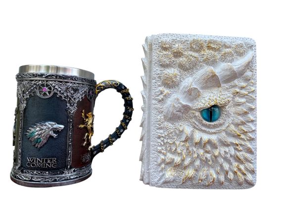 Подарунковий набір Кухоль 3D Сім Королівств і Блокнот 3D «Око Крижаного Хранителя»