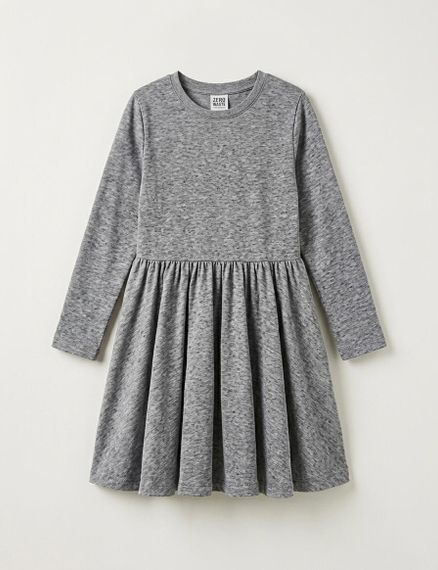 Дитяча сукня для дівчинки Green Cotton 98 см Сірий-меланж (251112110)