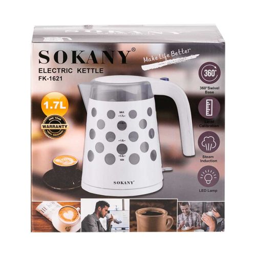 Електрочайник Sokany FK-1621 Білий | Зображення 6