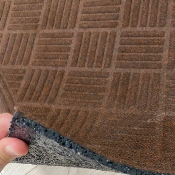 Килимок з гумової крихти 45*75см К-703 коричневий ДУБНО | Зображення 2