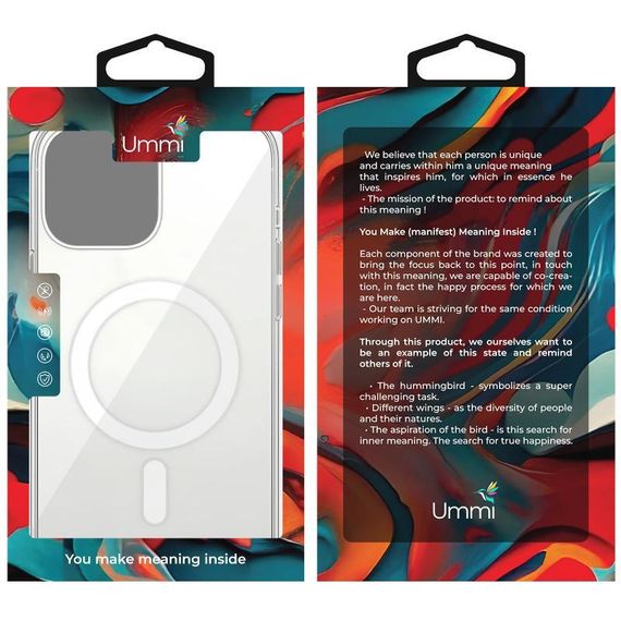 Чохол Ummi transparent with MagSafe для Apple iPhone 11 Pro (5.8") Clear | Зображення 1